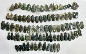 เครื่องประดับอัญมณีโมรามอสธรรมชาติเครื่องประดับอัญมณีขัดเงาเครื่องประดับทำจี้ขนาดต่างหูอัญมณีสำหรับทำเครื่องประดับทำมอสอาเกต - Product Image 3