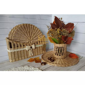 เสื่อรองจานหวายสานทรงกลมมีสไตล์สำหรับรับประทานอาหารชุดรับประทานอาหาร - Product Image 5