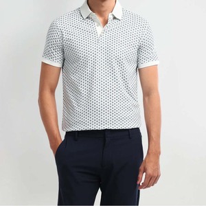 Polo de hombre de alta calidad, diseño de logotipo personalizado, gran oferta, Manga corta informal con patrón sólido - Product Image 1