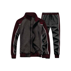 Vente en gros Ensemble de survêtements solides décontractés pour l'hiver personnalisés Vêtements de sport unisexe pour hommes et femmes Vêtements de sport pour l'entraînement du fitness OEM en vrac - Product Image 1