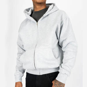 Nueva sudadera con capucha y cremallera personalizada para hombre, marca privada, sudadera con capucha de moda con cremallera completa para venta en línea - Product Image 1