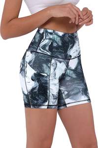 Pantalones cortos de motorista con control de barriga para mujer con bolsillos, pantalones cortos de Yoga para entrenamiento de cintura alta, ropa de yoga sin costuras para entrenamiento deportivo personalizado para gimnasio - Product Image 2