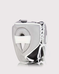 Lo último en protección para entrenamiento de boxeo, protector de cabeza, logotipo personalizado, gris, cara abierta, protector de cabeza de boxeo, entrenamiento de MMA, tocado de boxeo - Product Image 4