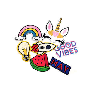 Customized New Stylish Design Iron on Embroidery Patches Best Selling Wholesale Iron on Embroidery Patch for Clothes - Product Image 2