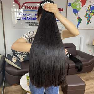 ¡Gran venta! Paquete de cabello crudo sin procesar 100% Extensiones de cabello humano vietnamita Paquete de cabello a granel al por mayor de fábrica - Product Image 4