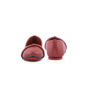 Zapatos de tacón gruesos informales granate para niñas KD0943 - Product Image 2