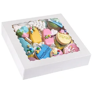 Hot Selling Luxe Bruidstaart Doos Voor Gast Bakkerij Donut Cake Box 10 Inch