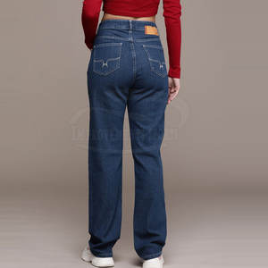 กางเกงยีนส์สีพื้นกางเกงสไตล์ใหม่สำหรับผู้หญิง - Product Image 2