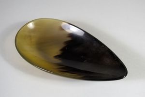 Attractive Polished Carved Buffalo Horn <b>Serving</b> Bowl with Waterproof <b>Spoon</b> for Kitchen Use for Christmas New Year From India - Product Image 4