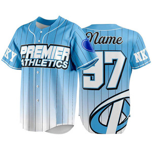 Uniforme de béisbol para hombre, ropa deportiva de alta calidad, hecho a medida, nuevo diseño, conjunto Unisex, transpirable, 100% poliéster, impresión Digital rápida - Product Image 1