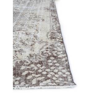 พรมขนสัตว์ลายดอกไม้สไตล์วินเทจ สีเบจและสีน้ำตาล ถักด้วยมือ สำหรับบ้าน ห้องนั่งเล่น ทางเดิน ห้องโถง และห้องนอน-Pae-2168 - Product Image 4