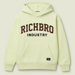 Sudadera informal de invierno de gran tamaño para hombre, sudadera de lana gruesa con hombros caídos, logotipo personalizado, impresión Digital, estilo Streetwear 100% - Product Image 3