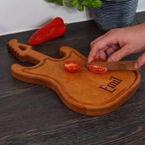 Planche à fromage faite à la main haut de gamme avec planche à découper en bois naturel, acier inoxydable et bambou pour une collection de cuisine durable - Product Image 6