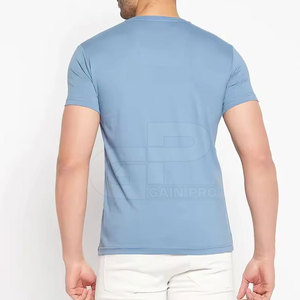 T-shirts décontractés pour hommes avec tissu respirant, coupe confortable et col en V, design d'inspiration urbaine pour hommes - Product Image 2