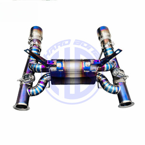 Para Lamborghini Aventador a SVJ Sistema de escape Catback de rendimiento de titanio Tubos de calidad premium - Product Image 5