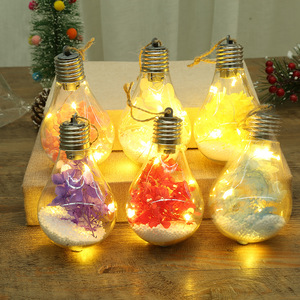 Boule de Noël en <span class=keywords><strong>plastique</strong></span> <span class=keywords><strong>transparent</strong></span> LED, décoration intérieure, 7*7*11CM - Product Image 3