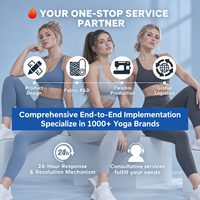 Ensemble de vêtements de sport en nylon bio recyclé personnalisé, imprimé floral, col halter, débardeur court, séchage rapide, sans couture sur le devant, short de yoga, leggings