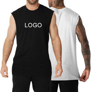 Venta al por mayor de los hombres sin mangas deportes camisetas sin mangas de secado rápido del músculo correr logotipo personalizado gimnasio Chaleco de los hombres camiseta sin mangas - Product Image 4