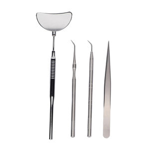 Pince à épiler d'extension de cils en acier inoxydable à poignée diamantée Pince à cils antistatique durable Miroir à pointe pointue Logo personnalisé - Product Image 1