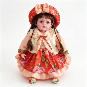 Muñeca musical personalizada, muñeca de trapo suave que canta, muñeca de trapo vintage con estampado floral, muñeca de peluche para niña, muñeca de juguete musical interactiva - Product Image 3