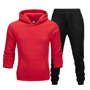 Tenue de sport deux pièces pour homme au meilleur prix Survêtement 100% coton pour le printemps et l'automne - Product Image 4