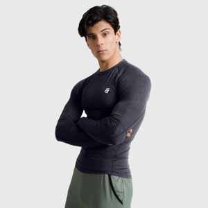 Sous-vêtement de compression à manches longues pour homme GA, couleur anthracite - Product Image 3