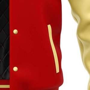 2025 Custom High Quality Wool Body Genuine Leather Sleeves Letterman Bomber <b>Jacket</b> Varsity <b>Jackets</b> <b>for</b> <b>Men</b> and Women - Product Image 1