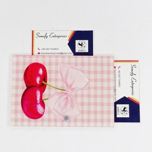 Herramienta de Belleza Acrílica con Diseño de Cereza, Logotipo Personalizado de Somofy Enterprises, Forma de Corazón, Sostenible, para Pestañas - Product Image 4