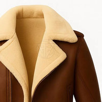 Veste d'hiver pour homme en cuir de vache doublée de fourrure de mouton, chaleur accrue, aspect élégant, logo frontal de haute qualité, écologique, légère