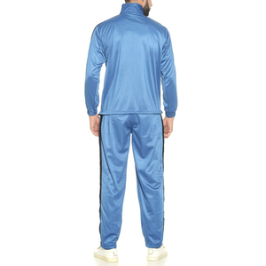 Wholesale Slim Fit Mens <b>Plain</b> <b>Tracksuits</b> for Printing Sportswear Running Gym Polyester <b>Tracksuits</b> Sets for Men - Product Image 2
