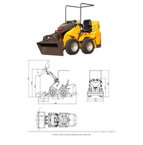 Nueva Cargadora Frontal con Ruedas TyphoThundeVI de 23.5hp con Motor EPA, Máquina de Carga y Descarga para Construcción, Agricultura, Jardinería - Product Image 5