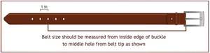 Cinturones hechos a mano de cuero real Cinturones occidentales con estilo Cinturones de color marrón unisex India - Product Image 2