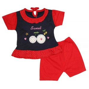 ชุดเด็กผู้หญิงแรกเกิด 2 ชิ้น - สีแดง - Product Image 4