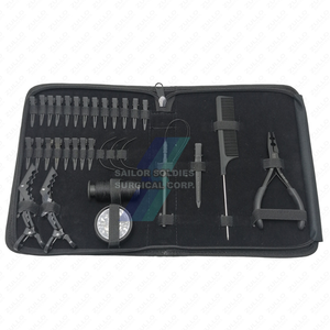 Pinces d'extension de cheveux de qualité professionnelle très vendues, kit d'outils d'extension de cheveux en acier inoxydable pour outil capillaire - Product Image 4