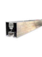 Rail en aluminium anodisé argenté de la série Premium 6000 pour système solaire, performance durable, toutes climatologies, système de montage solaire