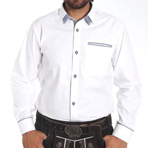 เสื้อเชิ๊ตผู้ชายกระดุมหน้าแขนยาวเสื้อเชิ๊ตลำลองและเป็นทางการปักลายเองสำหรับธุรกิจและองค์กร - Product Image 5