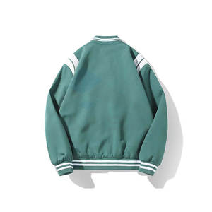 แจ็คเก็ตวาร์ซิตี้แบบกำหนดเองสำหรับผู้ชาย แจ็คเก็ตวาร์ซิตี้ผ้าขนสัตว์ขายส่ง แจ็คเก็ตเลตเตอร์แมนแขนปกติ คุณภาพดี ราคาถูกที่สุด - Product Image 4