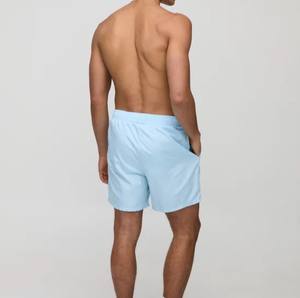 Pantalones cortos de talla grande informales de verano a la moda personalizados, nuevo diseño, logotipo personalizado, entrenamiento de secado rápido que absorbe la humedad, Color azul cielo claro - Product Image 5