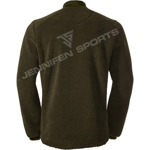 Venta al por mayor chaqueta de caza para hombre tela de concha de alta calidad 100% polar cremallera cierre bolsillos laterales Interior forro de poliéster - Product Image 2