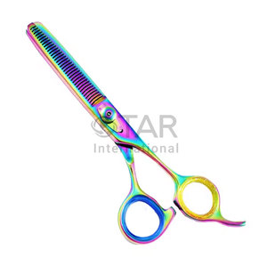 Ciseaux de coiffeur professionnels de qualité supérieure Fantaisie Dragon Poignée Ciseaux de coupe de cheveux Salon et usage domestique Élégant Dragon en acier inoxydable - Product Image 1