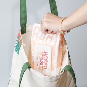 Lingettes pour bébé ECOWIPES Happy Kids, 80 lingettes douces, sans parfum, lingettes humides pour le nettoyage doux du bébé - Product Image 2