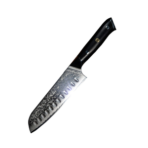 Venta al por mayor personalizado de calidad superior OEM ODM servicio hecho a mano japonés cuchillo de cocina hoja de acero inoxidable de alto carbono mango negro - Product Image 6