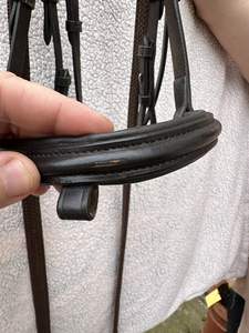 Último diseño Flash Cob Brida de cuero marrón Alivio de presión anatómica Comodidad Riendas acolchadas Producto ecuestre de equitación occidental - Product Image 6