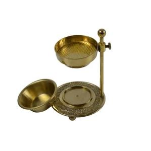 Quemadores de metal de latón de lujo Bakhoor T-Light Quemadores de metal de diseño hechos a mano Quemadores de mesa de decoración elegante Incensario. - Product Image 5