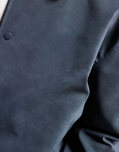 Custom Made Oversize <b>Denim</b> Effect Baseball Letterman <b>Jacket</b> for man Turn-Down Collar Fashionable Hip hop College Varsity Style - Product Image 3