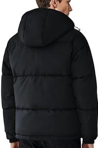 Ventes en gros de parkas décontractées longues pour hommes, vestes matelassées, polyester écologique, vêtements d'extérieur d'hiver, logo de marque personnalisé, vestes parka - Product Image 2