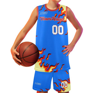 Ensemble maillot et short de basket-ball à sublimation personnalisé de la meilleure qualité à séchage rapide avec nom et logo imprimés - Product Image 3