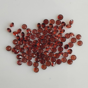 Granate Rojo Natural de 3 mm, Corte Diamante Redondo, Piedras Preciosas Sueltas de la Mejor Calidad para Joyería, Gemas de Montaña Roja, India - Product Image 2