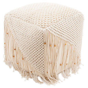 Taburetes y otomanos reposapiés con PUF elegantes hechos a mano para comodidad y decoración del hogar para dormitorio o apartamento de entrada - Product Image 3