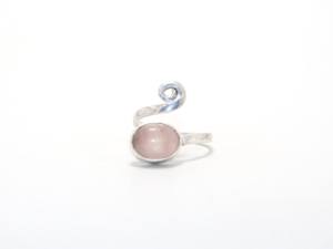 New Fine Pink Rose Quartz 925 Sterling <b>Silver</b> <b>Rings</b> Natural Gemstone Wholesale Jewelry Minimalist <b>Rings</b> <b>Chunky</b> <b>Rings</b> - Product Image 2